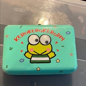 Vintage Sanrio Kerokerokeroppi Green Storage Box